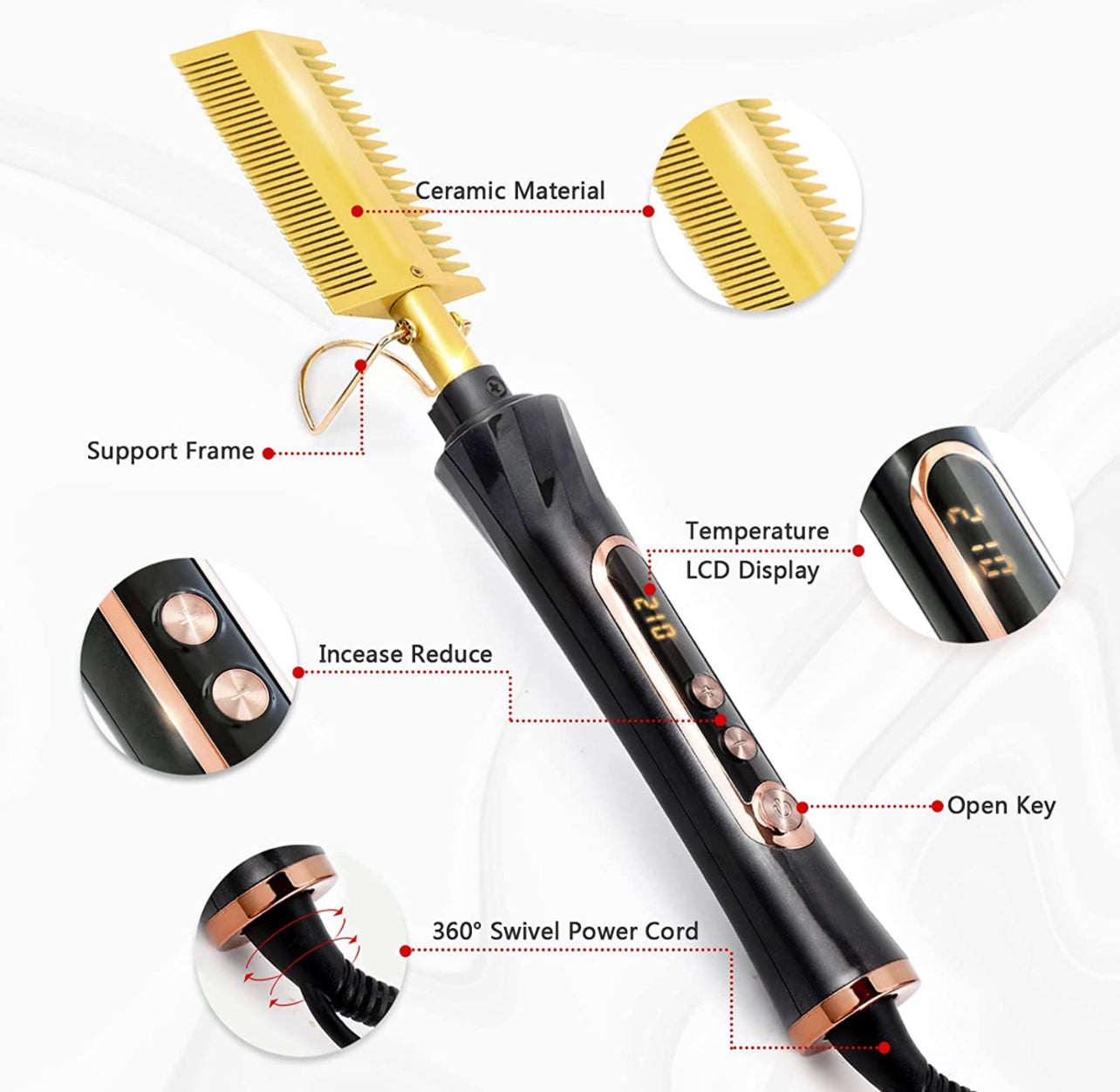 FBT LCD DOUBLE-SIDED HOTCOMB